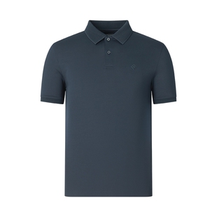 杉杉官方短袖polo衫男士2025新款夏季翻领t恤男款上衣桑蚕丝男装