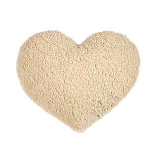 范店奥利弗爱心毛绒抱枕沙发客厅纯色靠枕抱枕套床头靠背可拆洗