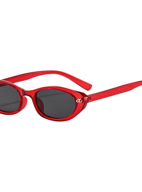 小框米钉时尚优雅百搭红色太阳镜