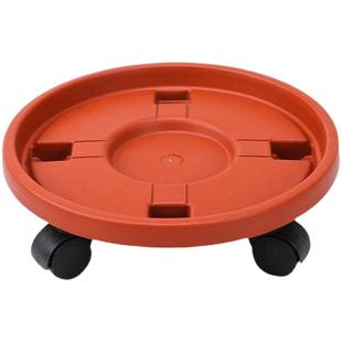 可移动花盆托盘带轮底座花盆托塑料托盘垫底方形万向轮滚轮滑轮