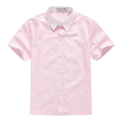 男童涤棉衬衫校园夏季