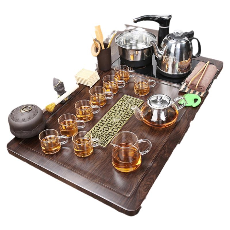 茶盤套裝一體全自動(dòng)功夫茶具家用簡(jiǎn)約茶海整套燒水茶臺(tái)辦公泡茶道