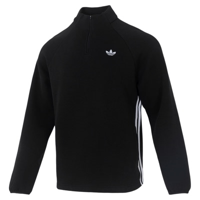 Adidas阿迪达斯男子半拉链立领套头卫衣休闲运动服宽松上衣JW5958