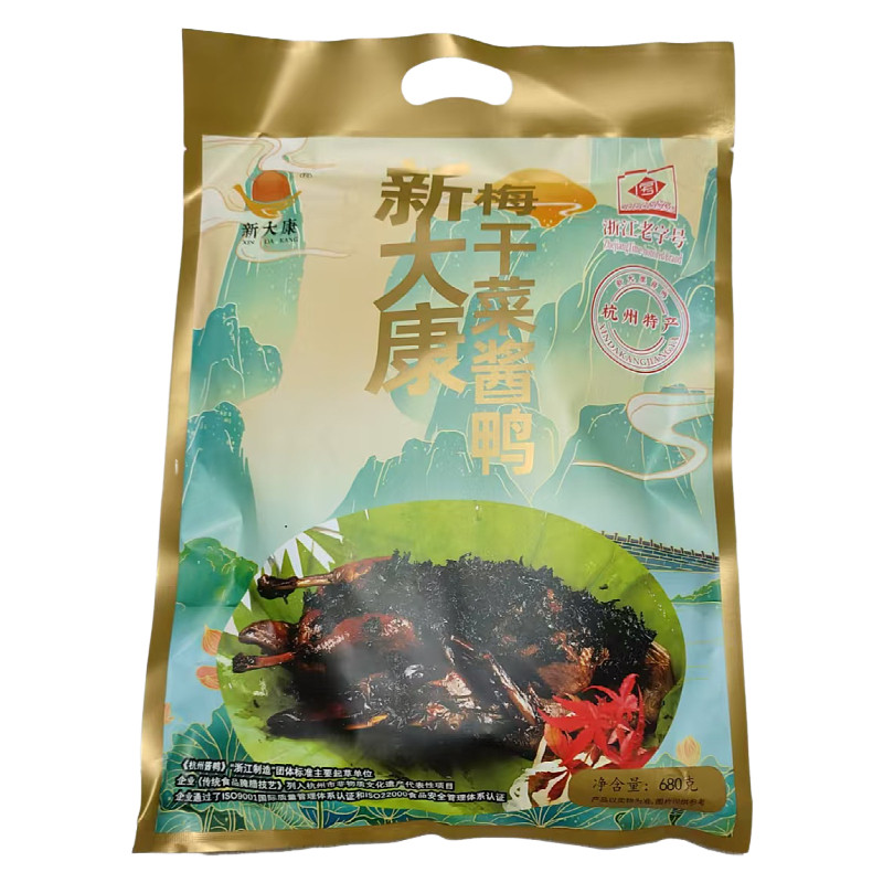新大康杭州梅干菜酱鸭680g即食