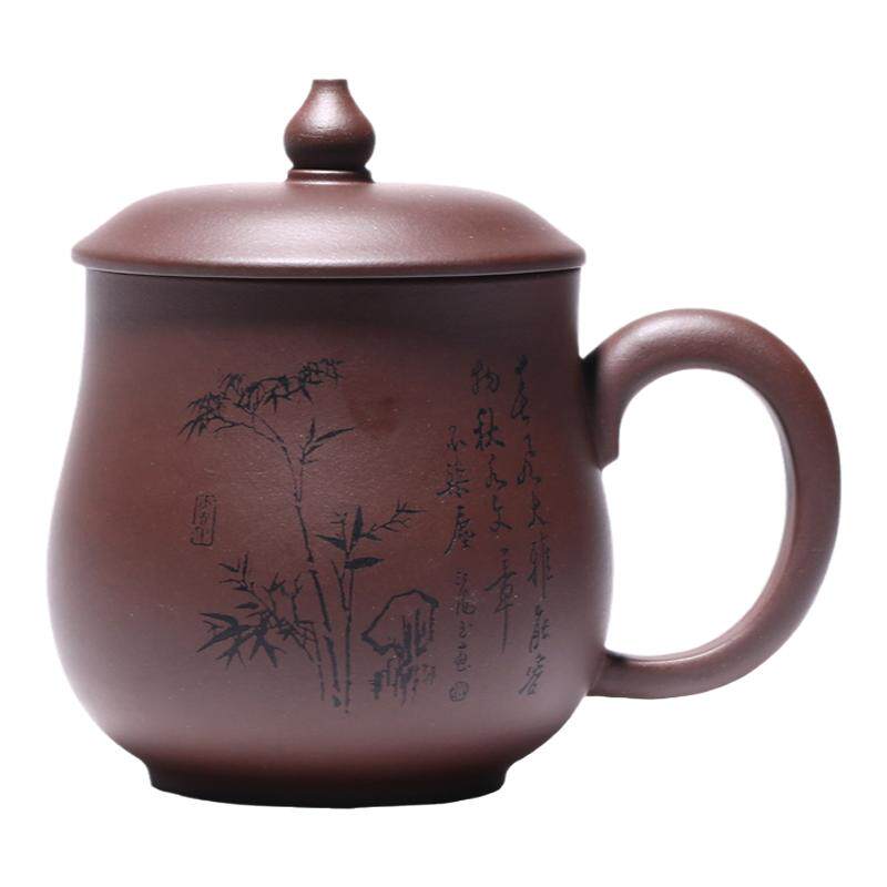 宜兴大容量纯手工紫砂杯紫砂