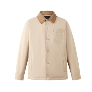 Eland衣恋羽绒服男装鹅绒合身小落肩轻量翻领外套2026春季新款