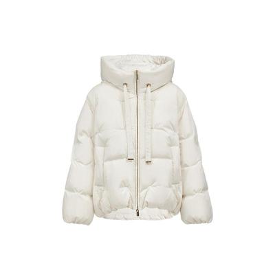 绫致ONLY2025冬季新款云朵感蓬松短款宽松连帽羽绒服女