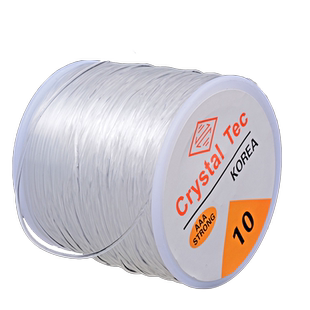 忠实0.4-1.5mm透明水晶弹力线 DIY文玩项链串珠松紧绳手串佛珠线