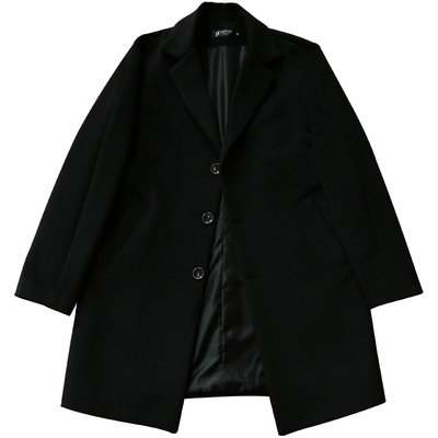 冬季加厚男士毛呢大衣韩版潮流