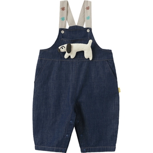 【新品】papa爬爬春季宝宝牛仔背带裤子儿童男女童百搭可爱2026