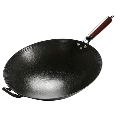 怎美氮化无涂层纯生铁炒菜锅