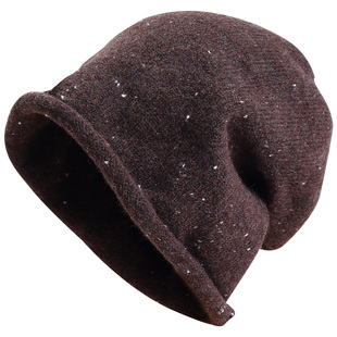 针织卷边堆堆帽子宽松慵懒风套头毛线帽秋冬保暖护耳包头帽男女款