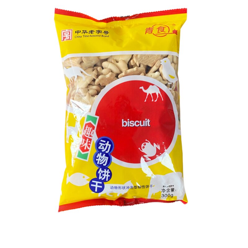 青食趣味动物饼干字母饼干