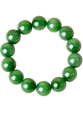 凤飞凰和田碧玉菠菜绿男士手链