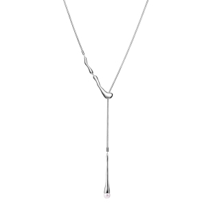 【明星同款】ARSIS流光流线水滴毛衣链锁骨链精致可调节项链女