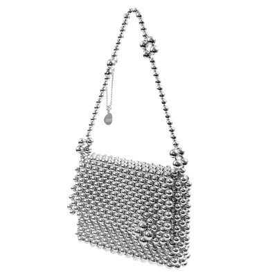 很精致优雅的花朵串珠包