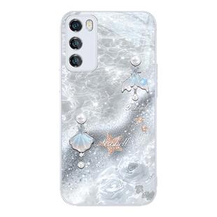 适用华为mate70手机壳珍珠贝壳pura70轻奢气质nova13pro高颜值12白玫瑰荣耀300pro女款200玻璃60/50/40防摔30