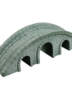 盆景微景观青砂石中式石桥摆件