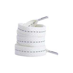 野象鞋带适用oldorder面包鞋男女款扁平超宽反光老爹鞋米白色鞋绳