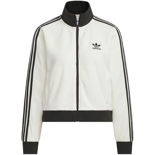 滔搏adidas阿迪达斯三叶草女子针织运动宽松夹克外套KC2650