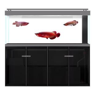 江彩龙鱼缸客厅隔断大型2025新款家用底滤鱼缸龙鱼专用鱼缸定制