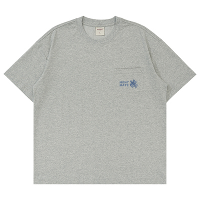 简约休闲街头BF风上衣tee春夏男