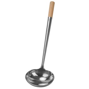 鹰咀牌锅铲防烫木柄炒壳厨师专用炒铲食堂粤菜八两勺10两炒菜手勺