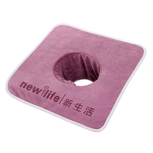 美容院床头洞巾带洞趴巾柔软吸水推拿按摩垫脸毛巾铺床巾定制LOGO