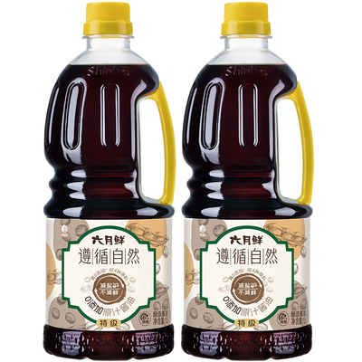 六月鲜遵循自然0添加原汁酱油