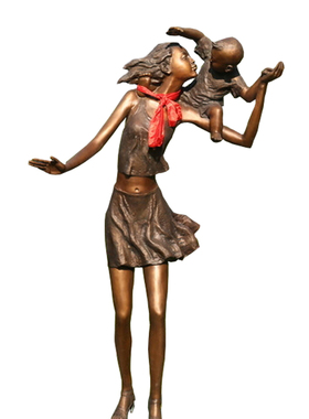 玻璃钢城市广场步行街人物雕塑