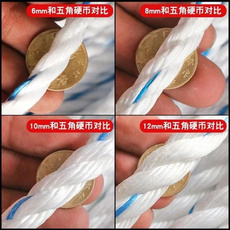 Веревка/Rope 耐磨加粗扁丝亚麻绳农用海产养殖场刮粪机绳货车封车潜水泵专用绳