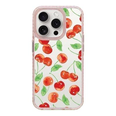 苹果17系列多彩花朵图案防摔