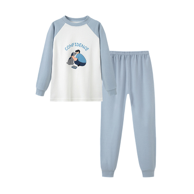 100%纯棉全棉大童衬衣衬裤套装