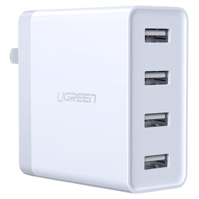 绿联4口折叠充电器多功能CD147