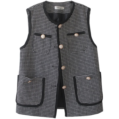 香风小马甲女2021新款工装编织