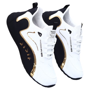 男鞋秋冬新款皮面防水潮鞋子高档潮牌老爹鞋内增高百搭运动休闲鞋