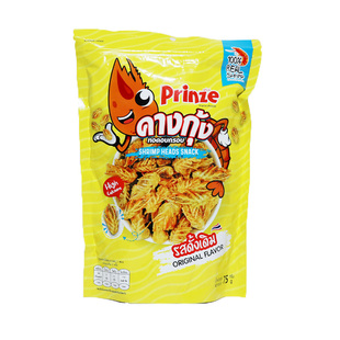 泰国原装进口正品Prinze原味虾头酥办公室休闲网红零食75g虾头酥