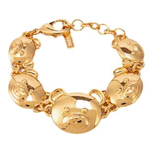 【礼物低至5折】Moschino/莫斯奇诺 女士Teddy泰迪熊镀金手链