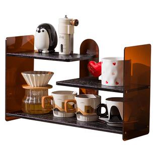 桌面置物架餐桌上收纳神器办公桌桌上工位水杯厨房台面书桌多层架