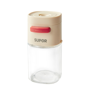 苏泊尔定量盐罐调料盒厨房家用控盐撒盐神器防潮胡椒粉味精调味瓶