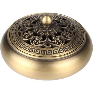 福泽天下艾草薰炉黄铜香炉沉香檀香盘香炉熏香创意家用香薰炉摆件