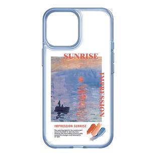 日出印象莫奈名画手机壳适用苹果17promax高级感手机壳16Pro艺术iPhone15透明壳14plus小众苹果13情侣手机壳