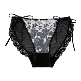 一扯就开~法式性感内裤女蕾丝系带禁欲系2025新款可解开纯欲三角