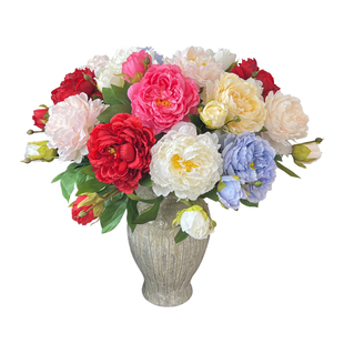 洛阳大牡丹仿真花花艺摆件轻奢高端复瓣芍药装饰花假花餐桌花摆花