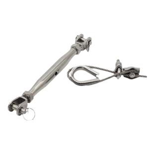 304不锈钢花篮螺栓 钢丝绳收紧拉紧器 花兰螺丝 闭体花兰 M5-M20