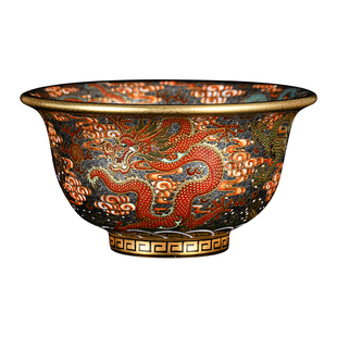 钟家窑主人杯高档个人杯 景德镇纯手工手绘珐琅彩收藏九龙压手杯