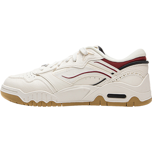 李宁正品月白3 男子减震回弹低帮轻便耐磨复古百搭休闲鞋AGCV077