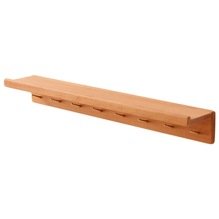 实木挂衣钩入户玄关墙上衣帽架壁挂置物架挂衣架樱桃木强力排钩