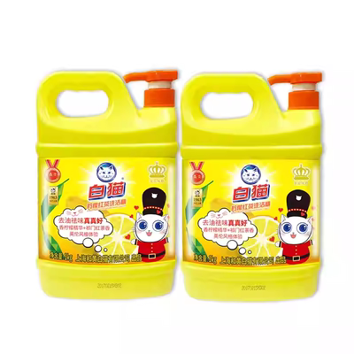 白猫洗洁精家庭装柠檬红茶家用实惠装大桶商用餐饮官方旗舰店正品