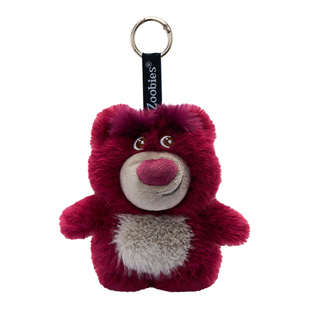 正迪士尼草莓熊毛绒耳机收纳零钱包挂件史迪奇路西法小飞象玛丽猫